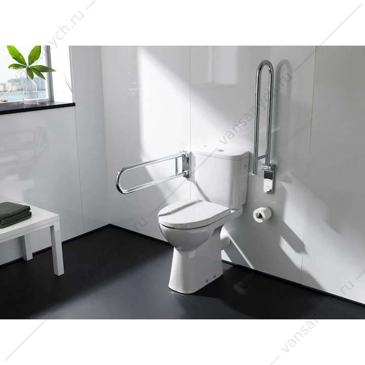 Унитаз-компакт ROCA Access с сиденьем микролифт, горизонт выпуск 34P23800Y