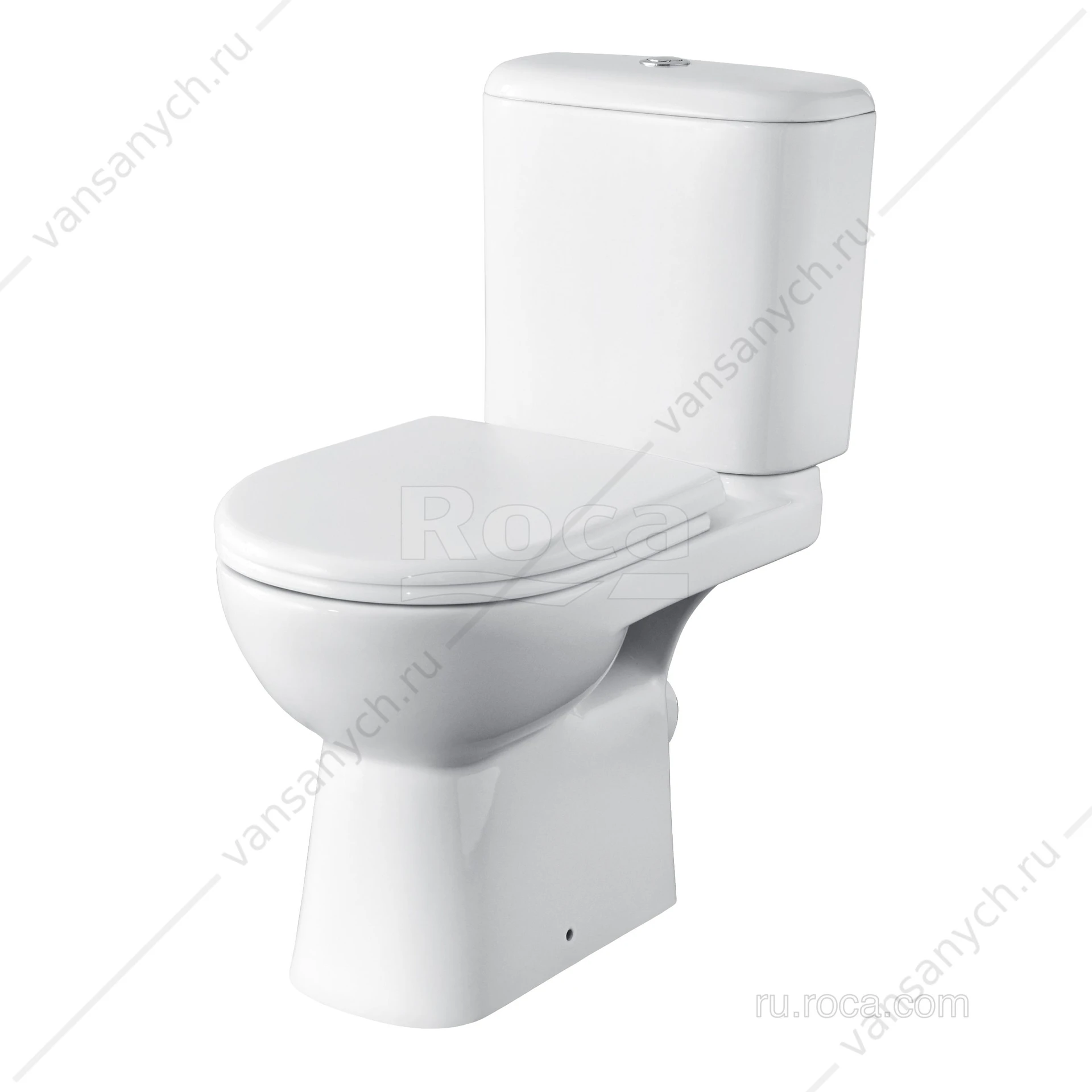 Унитаз-компакт ROCA Access с сиденьем микролифт, косой выпуск 34P23900Y