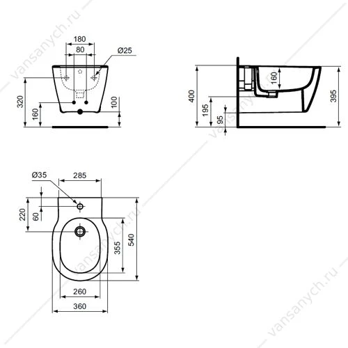 Биде подвесное Ideal Standard Tempo E772201