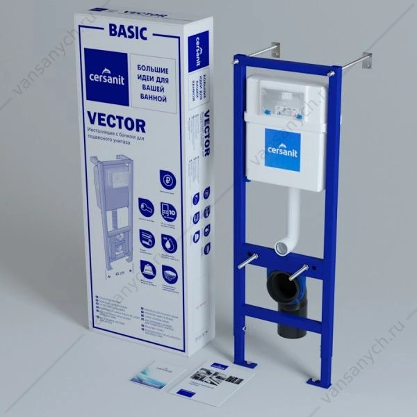 Инсталляция Cersanit VECTOR для подвесного унитаза, с бачком, S-IN-MZ-VECTOR