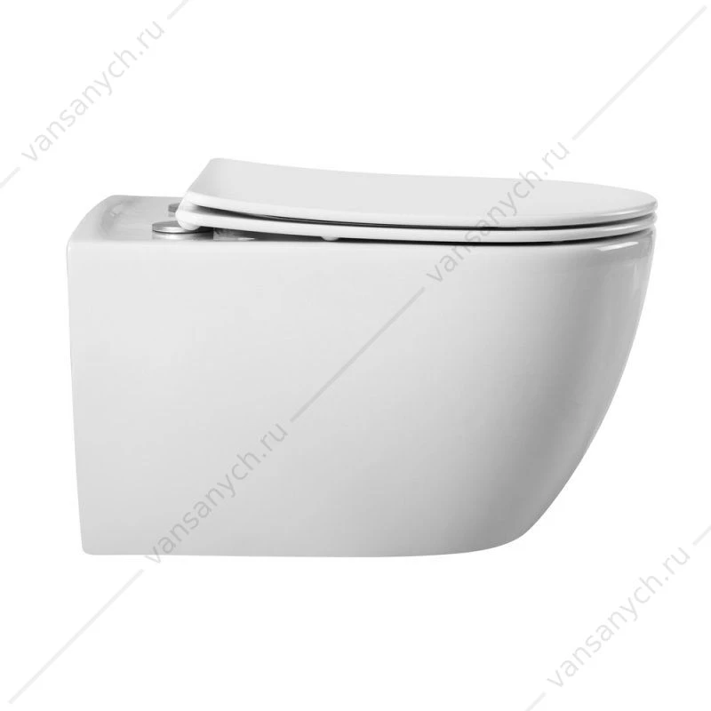 Унитаз с функцией биде безободковый CEZARES COMFORT, белый, CZR-191-TH/BS