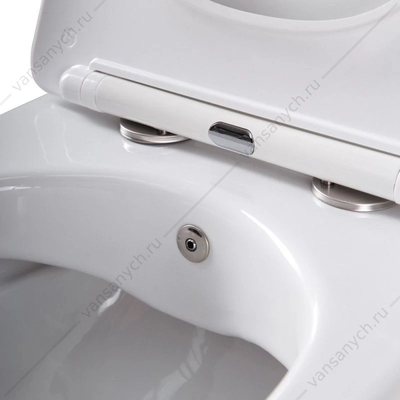 Унитаз с функцией биде безободковый CEZARES COMFORT, белый, CZR-191-TH/BS