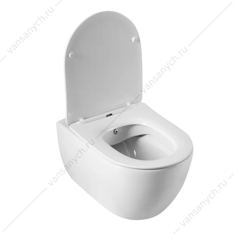 Унитаз с функцией биде безободковый CEZARES COMFORT, белый, CZR-191-TH/BS