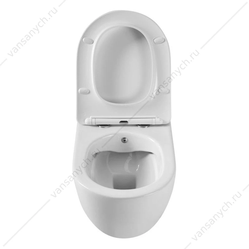 Унитаз с функцией биде безободковый CEZARES COMFORT, белый, CZR-191-TH/BS