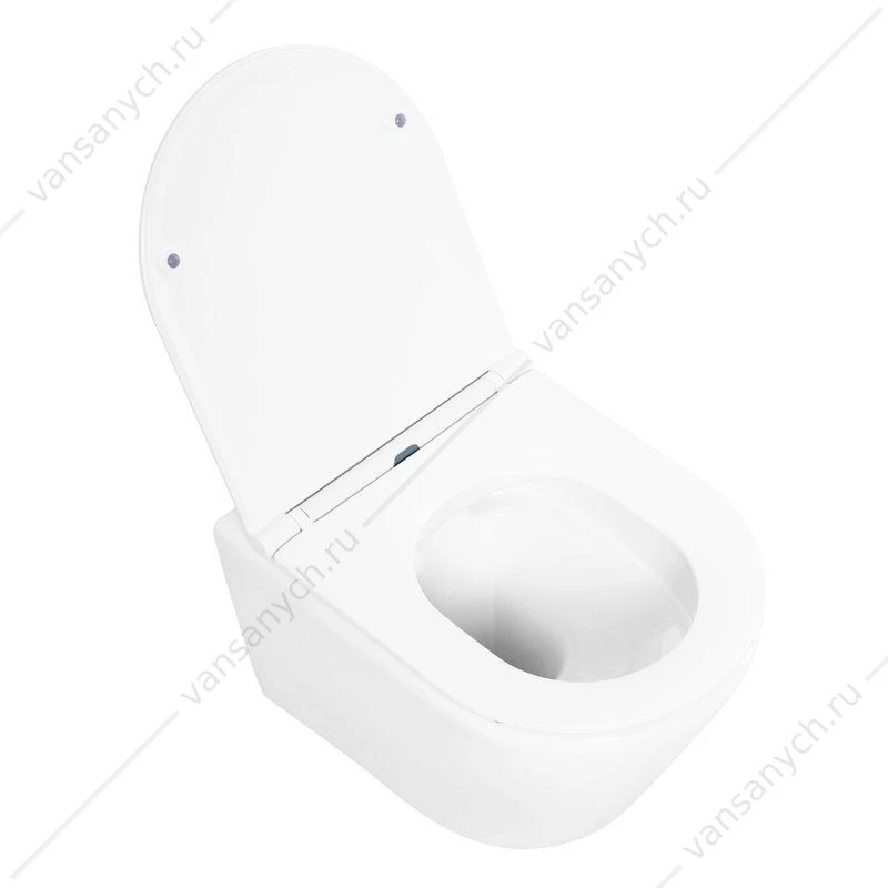 Унитаз безободковый ВELBAGNO TRE подвесной с сиденьем микролифт, быстросъем, BB8001CHR/SC