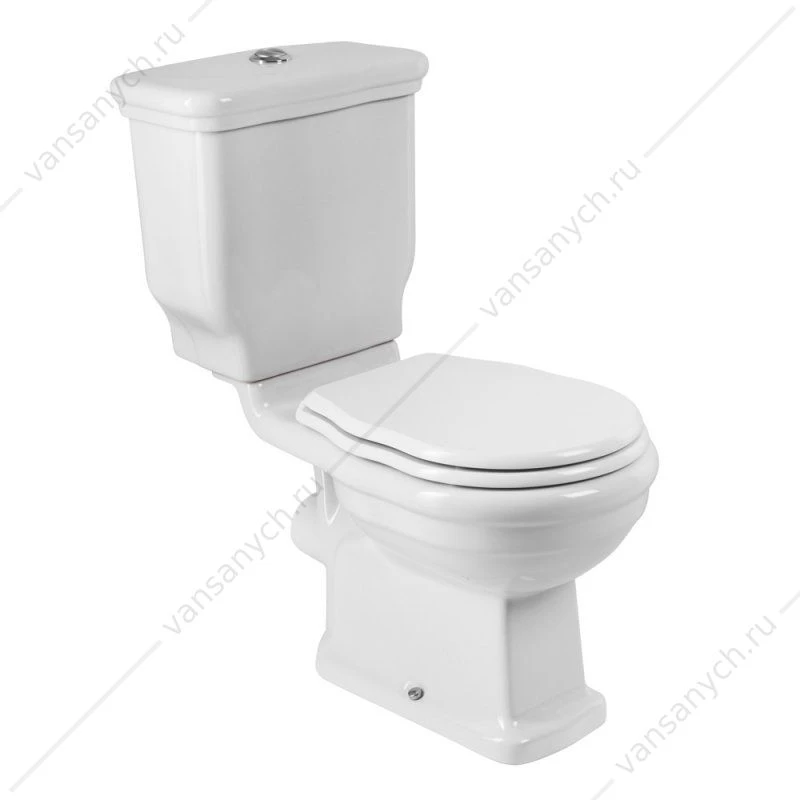 Чаша безободкового унитаза-компакт BELBAGNO BOHEME P-TRAP горизонт. выпуск BB115CPR