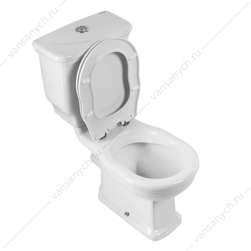 Чаша безободкового унитаза-компакт BELBAGNO BOHEME P-TRAP горизонт. выпуск BB115CPR