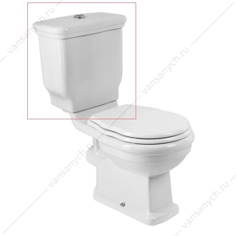 Бачок унитаза-компакт BELBAGNO BOHEME P-TRAP горизонт. выпуск BB115T