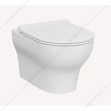 Комплект: безободковый унитаз Zentrum Round, SmoothFlush, c сиденьем микролифт, инсталляция, кнопка Root Round, хром глянцевый