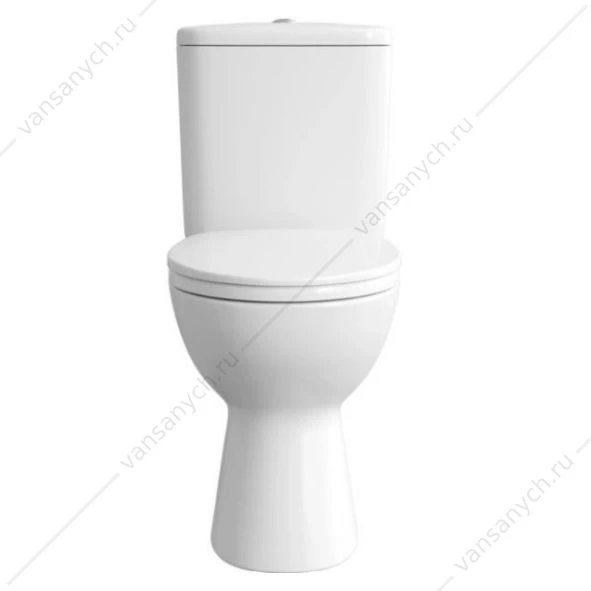Унитаз компакт безободковый Vitra Norm Himmel, с сиденьем микролифт, 864B099-7207