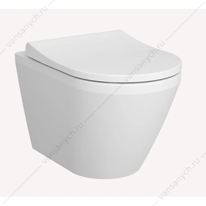 Унитаз безободковый Integra Round подвесной, белый, 7041B003-0075