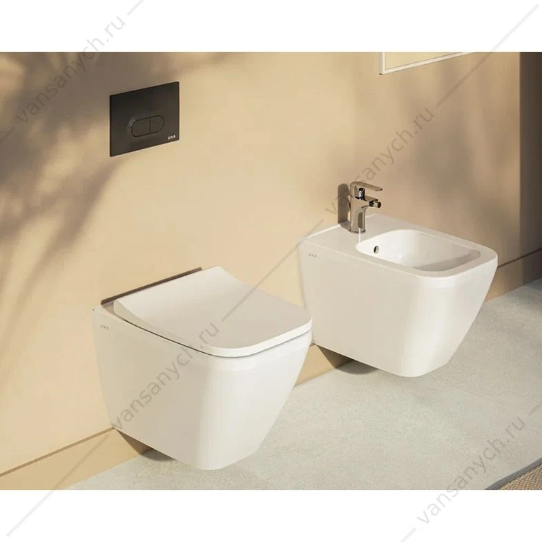 Унитаз безободковый Integra Square подвесной, белый, 7082B003-0075