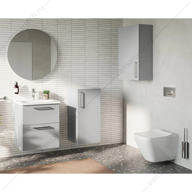 Унитаз безободковый Integra Square подвесной, белый, 7082B003-0075