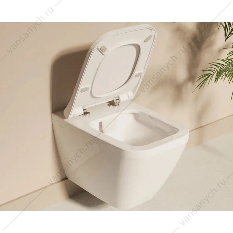 Унитаз безободковый Integra Square подвесной, белый, 7082B003-0075