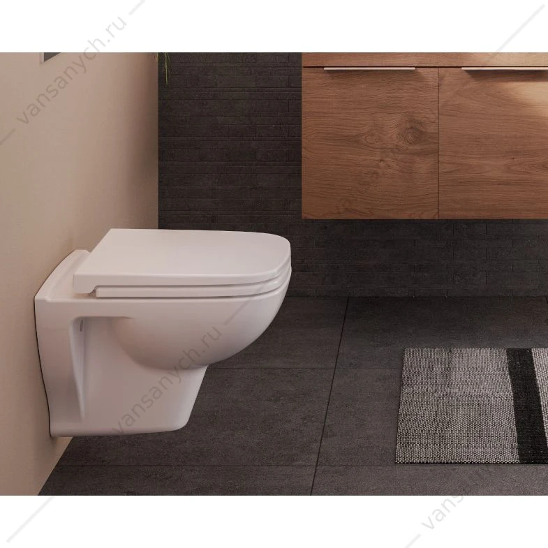 Унитаз безободковый VITRA S20, подвесной, белый, 7508B003-0075