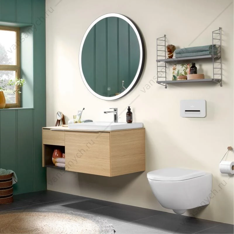 Унитаз безободковый Villeroy & Boch SUBWAY 3.0 с сиденьем (микролифт, быстросъем) 4670TS01 комбипак, подвесной