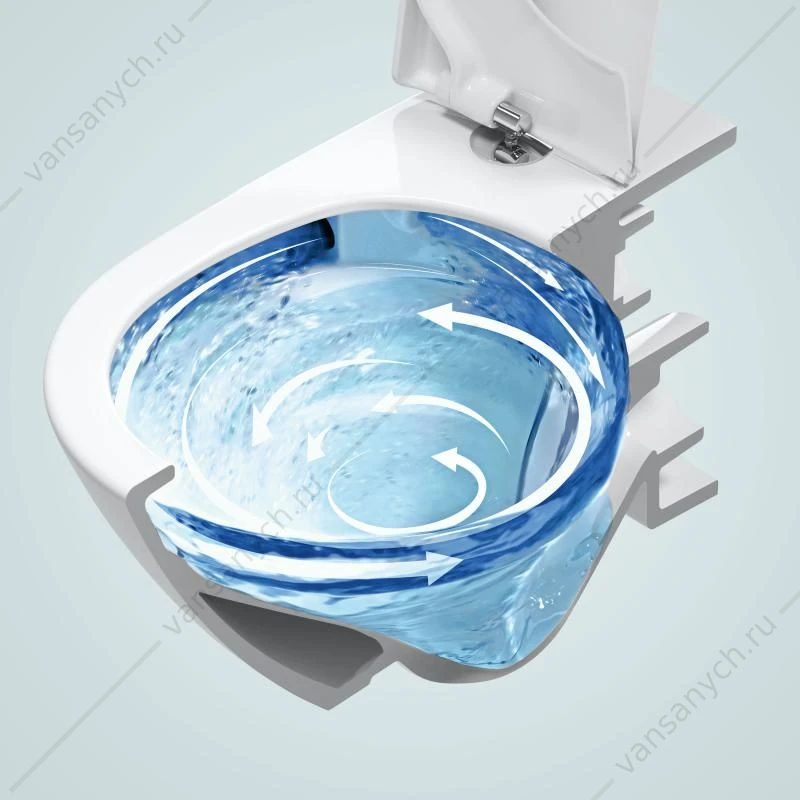 Унитаз безободковый Villeroy & Boch SUBWAY 3.0 с сиденьем (микролифт, быстросъем) 4670TS01 комбипак, подвесной
