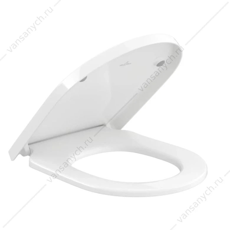 Унитаз безободковый Villeroy & Boch SUBWAY 3.0 с сиденьем (микролифт, быстросъем) 4670TS01 комбипак, подвесной