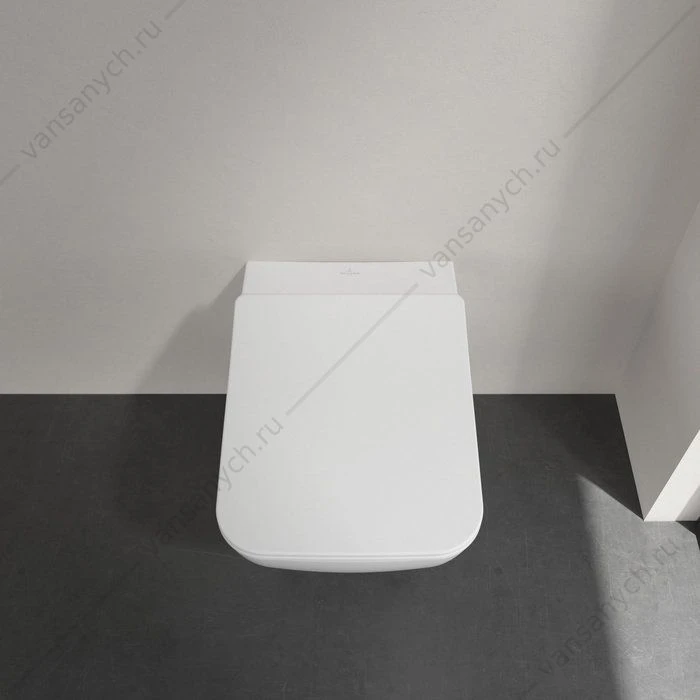 Унитаз безободковый Villeroy & Boch VENTICELLO с сиденьем микролифт комбипак подвесной 4611RL01
