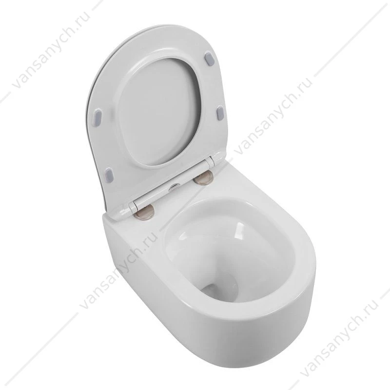 Унитаз безободковый BELBAGNO SOFT-TOR смыв TORNADO, подвесной белый BB084CH-TOR
