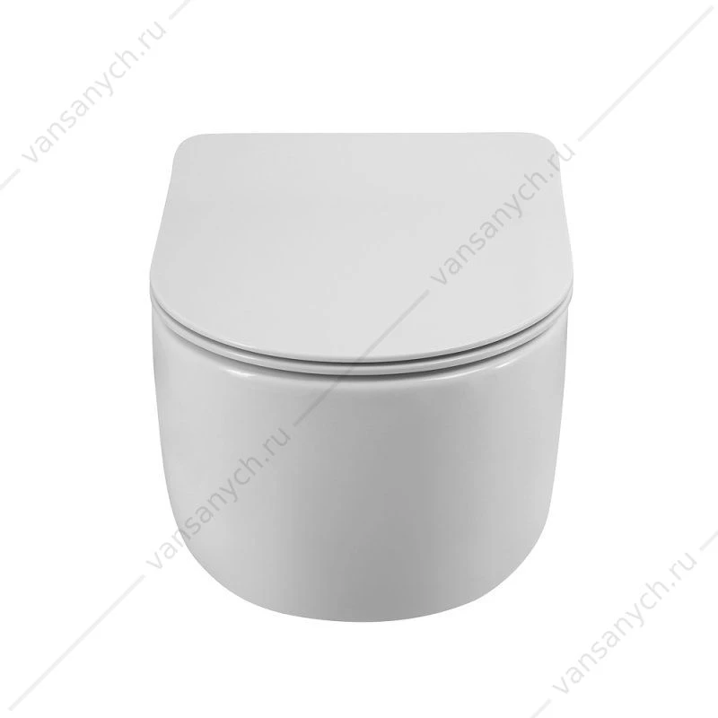 Унитаз безободковый BELBAGNO SOFT-TOR смыв TORNADO, подвесной белый BB084CH-TOR