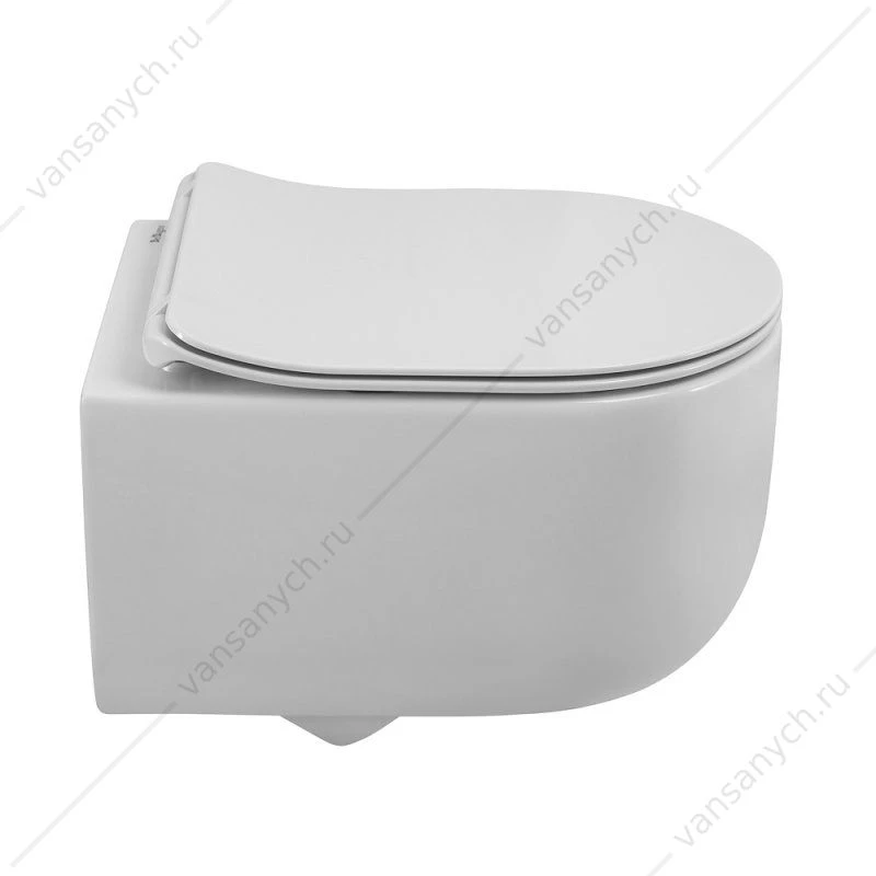 Унитаз безободковый BELBAGNO SOFT-TOR смыв TORNADO, подвесной белый BB084CH-TOR