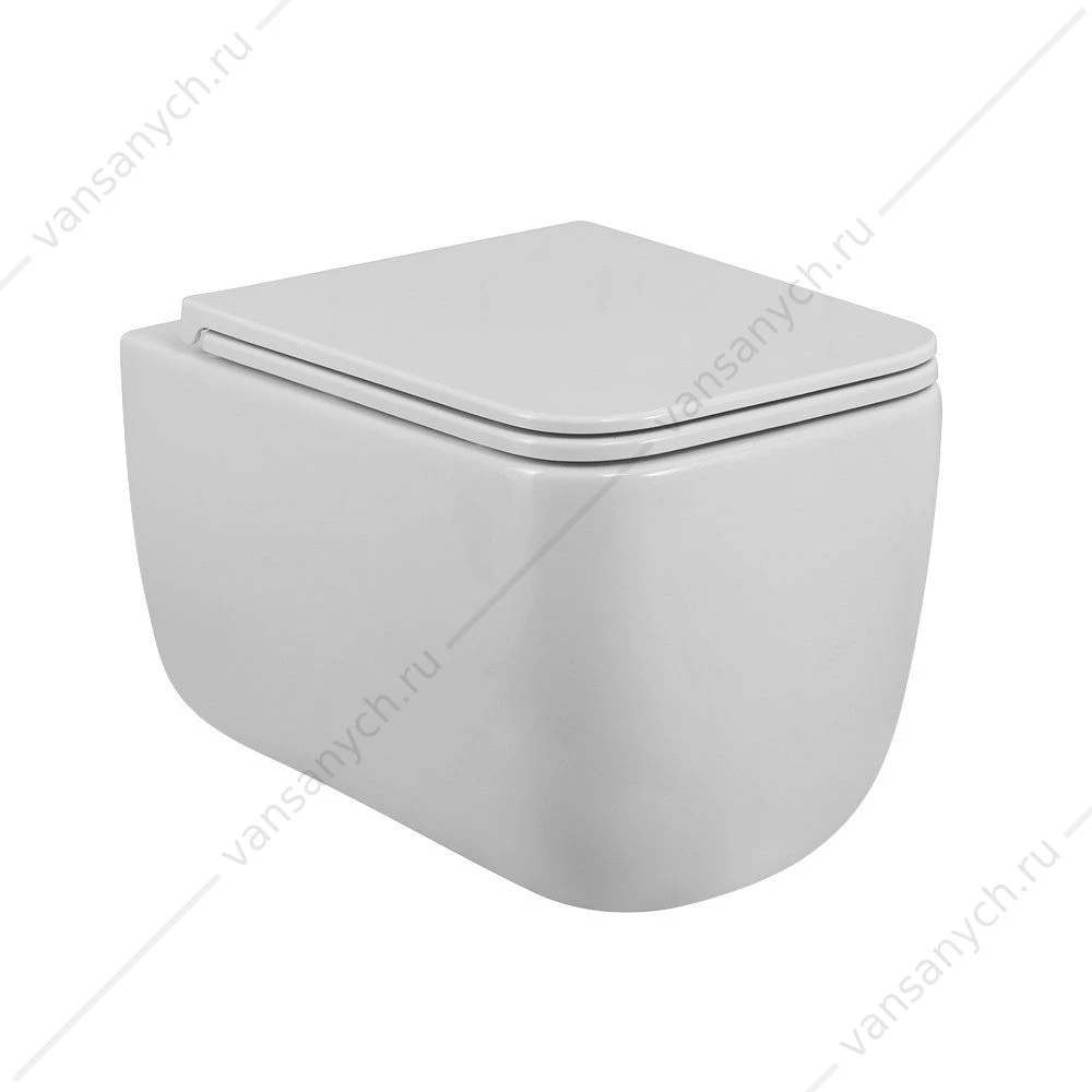 Унитаз безободковый BELBAGNO LUCE-TOR сиденье микролифт, быстросъем, BB076CH-TOR/SC