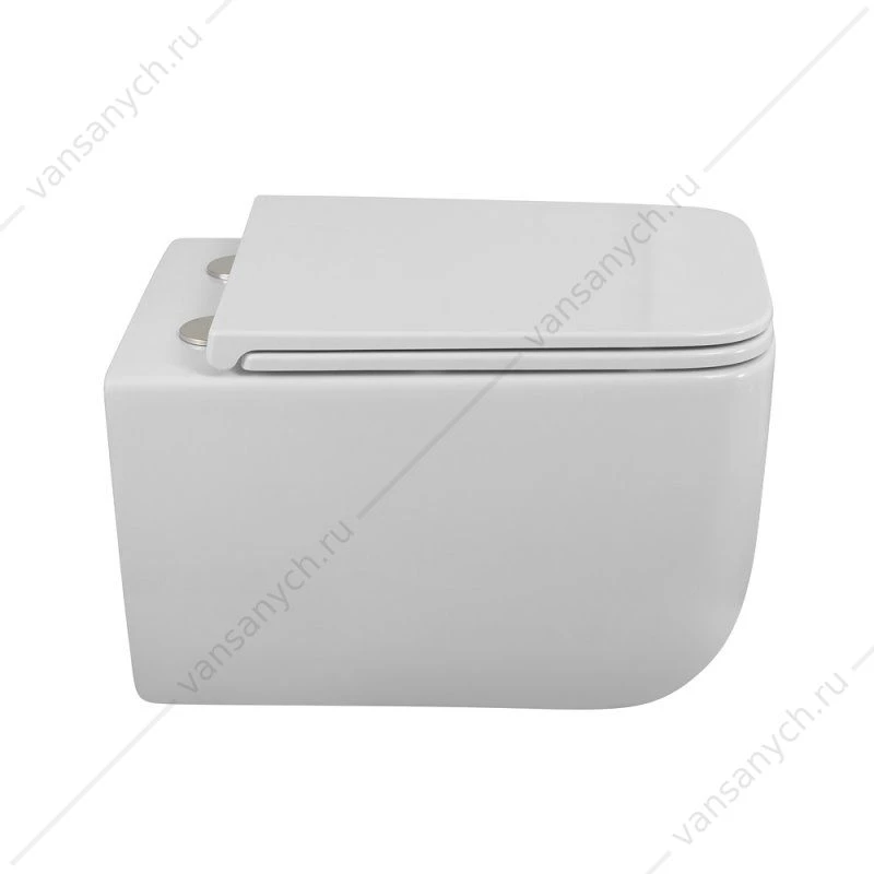 Унитаз безободковый BELBAGNO LUCE-TOR сиденье микролифт, быстросъем, BB076CH-TOR/SC