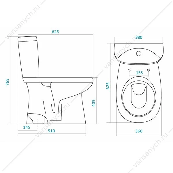 Унитаз-компакт Анимо 1WH110038