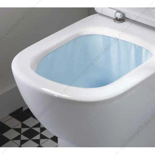 Унитаз безободковый Tesi AquaBlade с тонким сиденьем микролифт