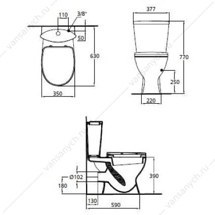 Унитаз Ideal Standard Oceane Junior с сиденьем (W904401)