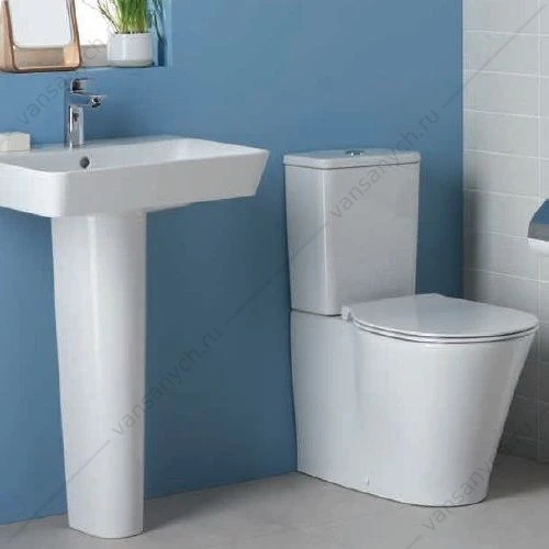 Унитаз безободковый Ideal Standard Connect Air сиденье микролифт E013701+E073401