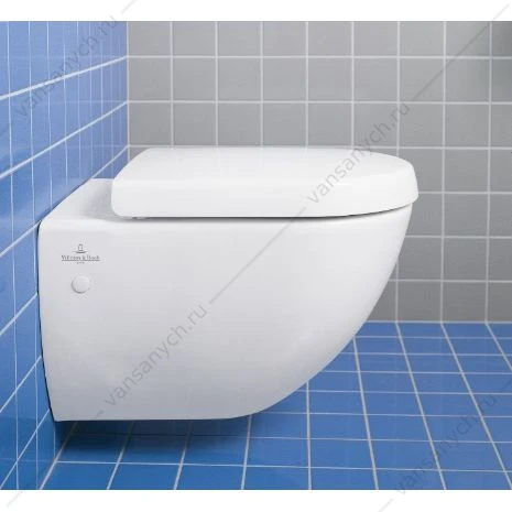 Унитаз подвесной Villeroy & Boch SUBWAY 375х565мм 66001001P