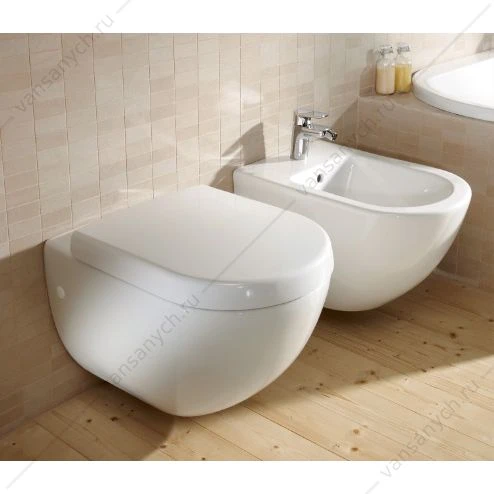 Крышка-сиденье д/унитаза Villeroy & Boch SUBWAY с микролифтом 9M55S101
