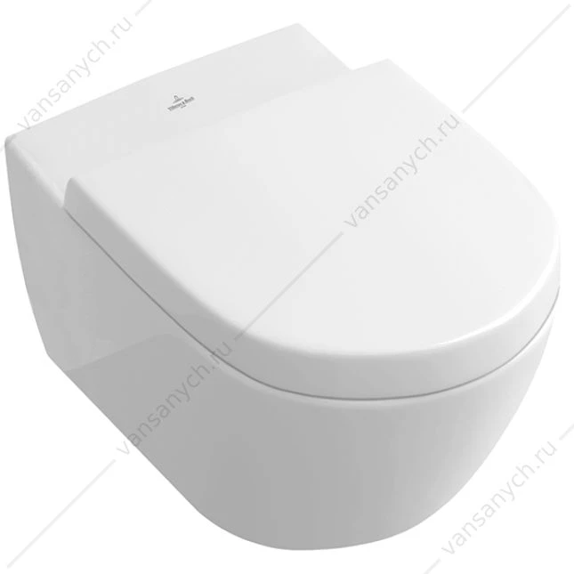 Сиденье VILLEROY & BOCH Subway 2.0 быстросъем, микролифт, цвет weiss alpin, 9M68S101