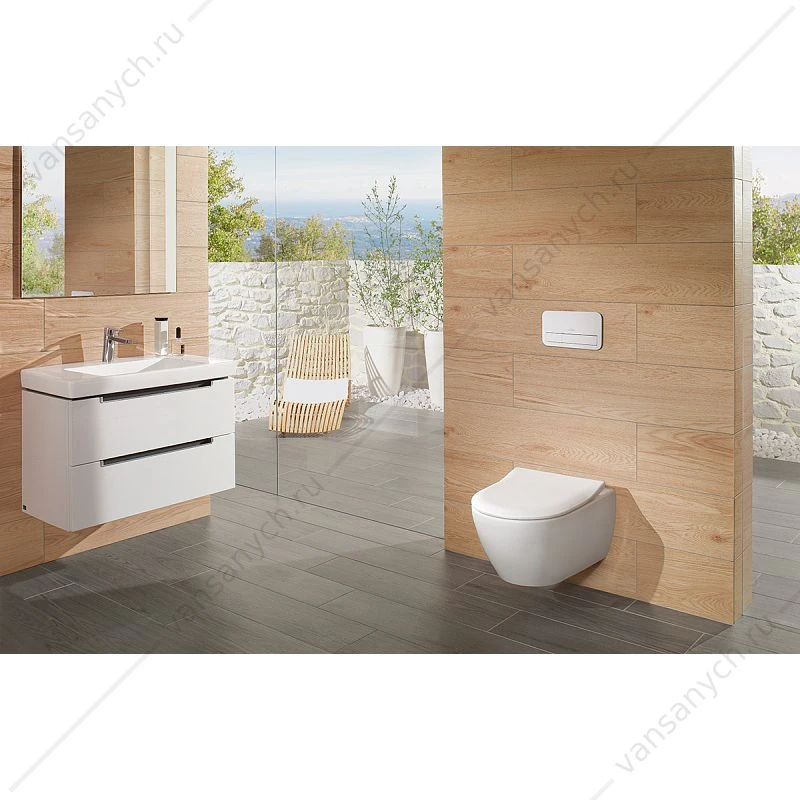 Сиденье для унитаза VILLEROY & BOCH Subway 2.0 SLIMSEAT быстросъем, микролифт, 9M78S101