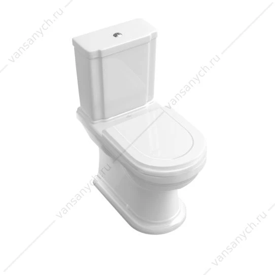 Чаша унитаза напольного VILLEROY & BOCH Hommage 370х725мм, под бачок 7721, CP 666210R1