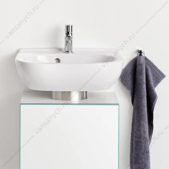 Раковина 50х40 VILLEROY & BOCH O.Novo с переливом, с 1 отв. под смеситель, weiss alpin, 53605001