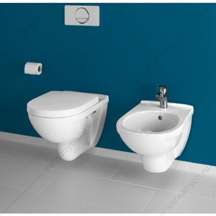 Сиденье для унитаза VILLEROY & BOCH O.Novo быстросъем, микролифт, 9M38S101