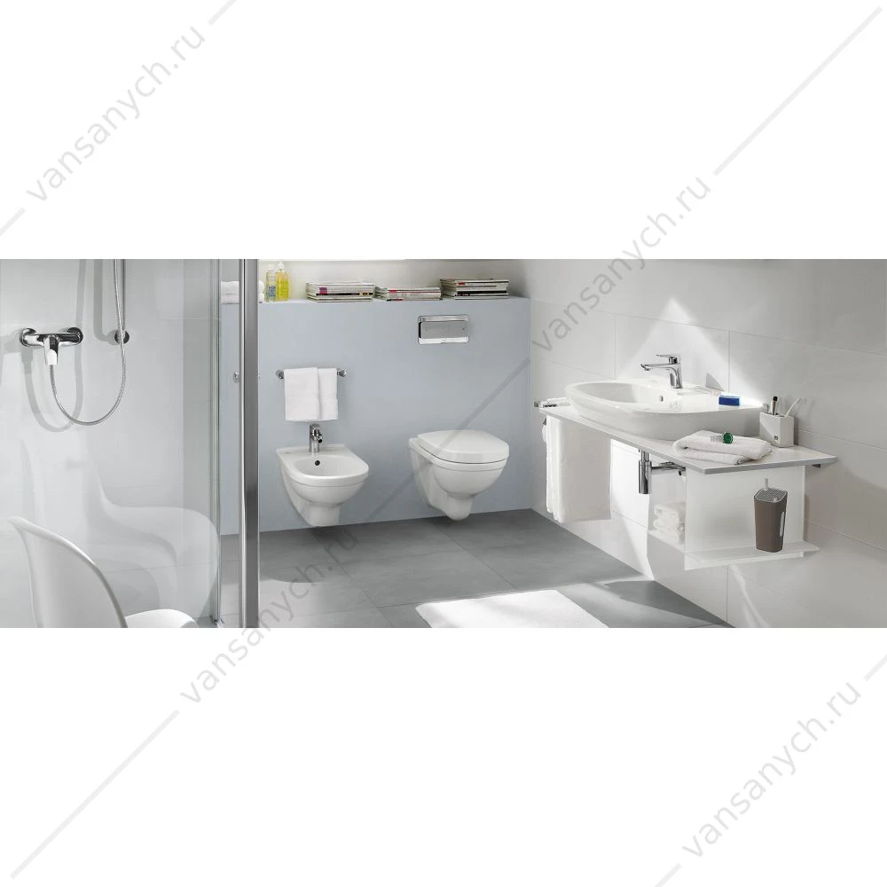 Сиденье для унитаза VILLEROY & BOCH O.Novo быстросъем, микролифт, 9M38S101