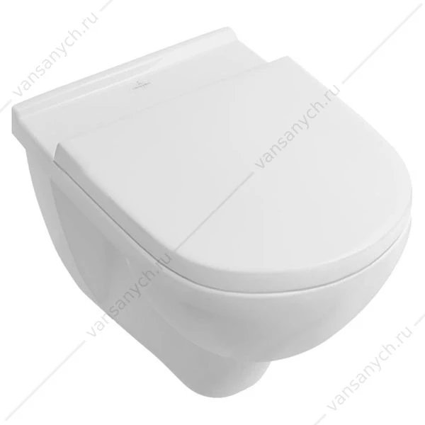 Унитаз с сиденьем подвесной VILLEROY & BOCH O.Novo, сиденье микролифт, weiss alpin, 5660H101