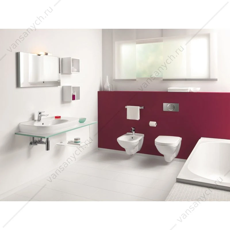 Унитаз с сиденьем подвесной VILLEROY & BOCH O.Novo, сиденье микролифт,  weiss alpin, 5660H101