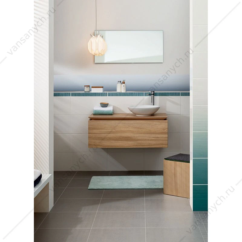 Раковина 43х43 для установки на столешницу VILLEROY & BOCH Loop & Friends D=430 mm без отв, 51440001