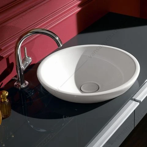 Раковина 43х43 для установки на столешницу VILLEROY & BOCH Loop & Friends D=430 mm без отв, 51440001