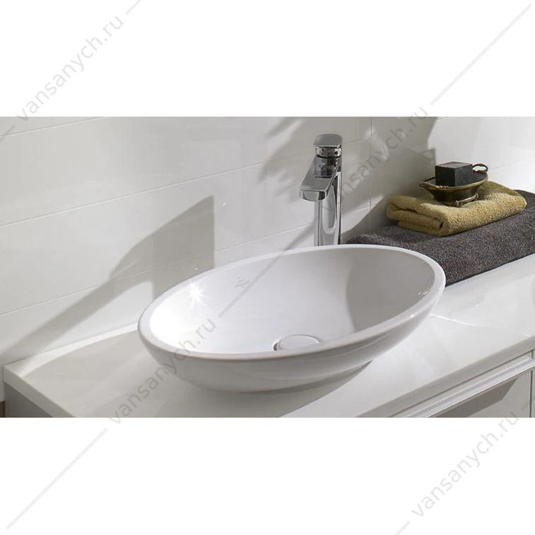Раковина 59х38 для установки на столешницу VILLEROY & BOCH Loop & Friends 585х380мм, 51510001