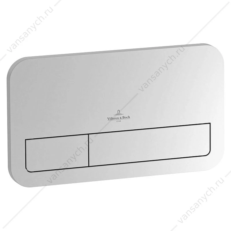 Клавиша смыва VILLEROY & BOCH ViConnect матовый хром 9224 9069