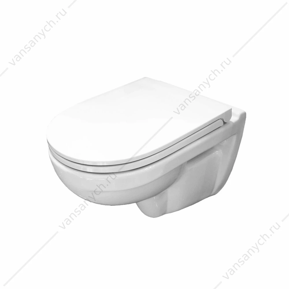 Унитаз подвесной Sanita luxe Best, сиденье с микролифтом, быстросъем, BSTSLWH0104