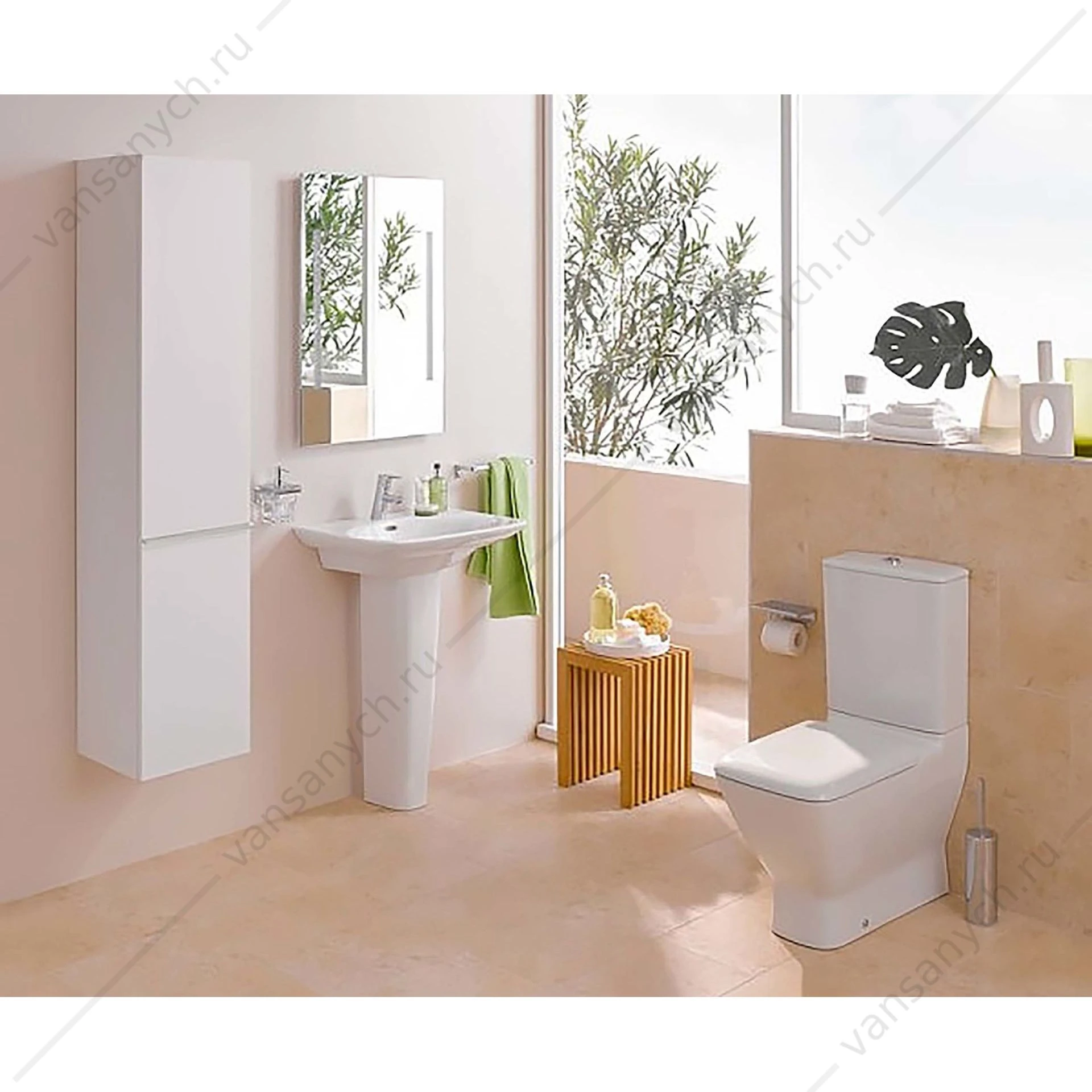 Унитаз напольный Laufen Palace 8.2470.6.000.231.1  под бачок 8.2870.3.000.291.1