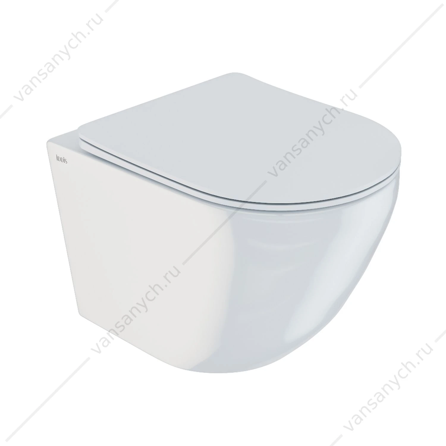 Унитаз безободковый с сиденьем (микролифт, быстросъем) IDDIS Blanco, BLARDSEi25