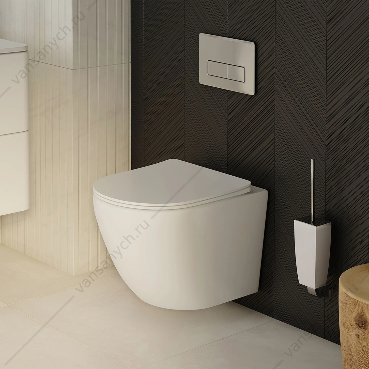 Унитаз безободковый с сиденьем (микролифт, быстросъем) IDDIS Blanco, BLARDSEi25